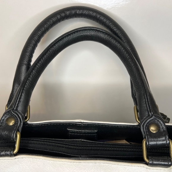 Anuschka Purse Genuine Leather Hand Painted Zebra Purse Bag Crossbody - Picture 9 of 16